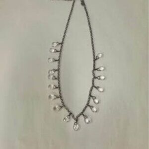 Silpada Necklace Sterling Silver quartz crystals